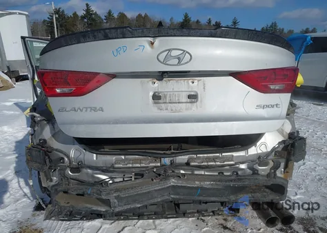 2018 Hyundai Elantra Sport from USA, damaged, VIN KMHD04LB5JU723306